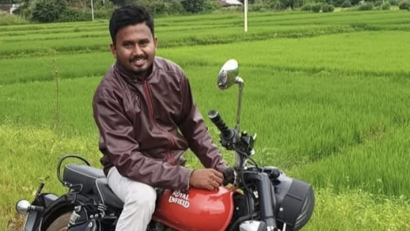 shivamogga medical rep dies in Road accident MAHESH