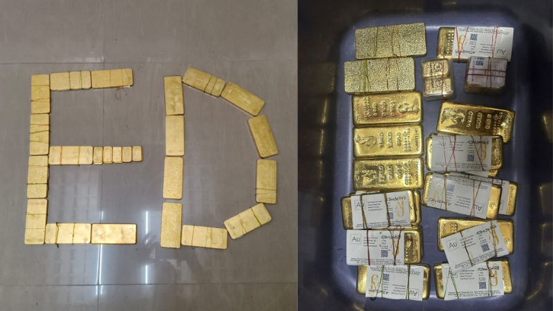 ED raids K C Veerendra Puppys house 40 kg gold worth Rs 51 crore seized