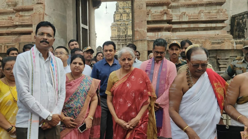 Hampi Nirmala Sitharaman Visit
