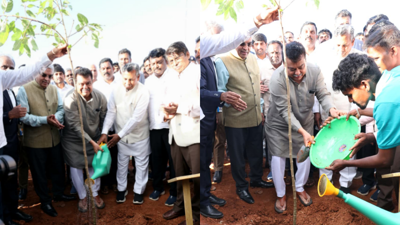 M.B.Patil Lakh Trees Movement 1