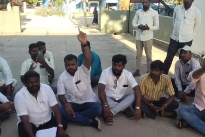 Raichuru Ramesh Katti Protest