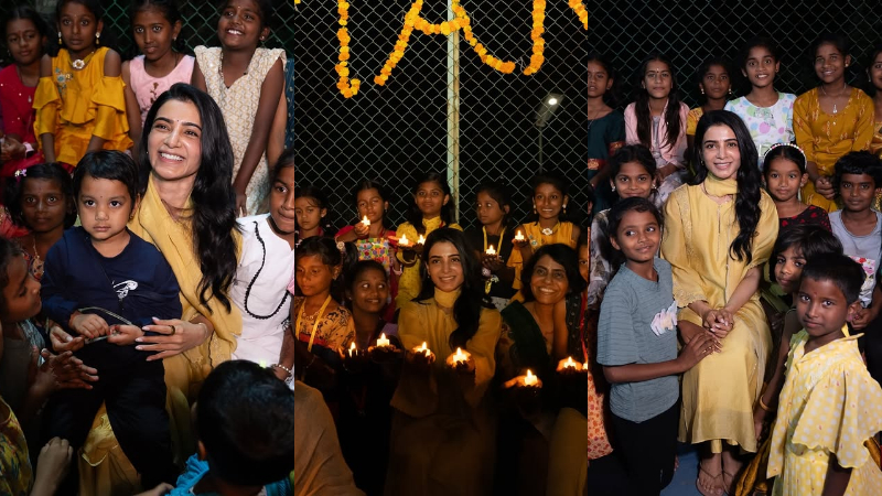 ದೇವರ ಮಕ್ಕಳ ಜೊತೆ ದೀಪಾವಳಿ ಆಚರಿಸಿದ ನಟಿ ಸಮಂತಾ 3 Samantha
