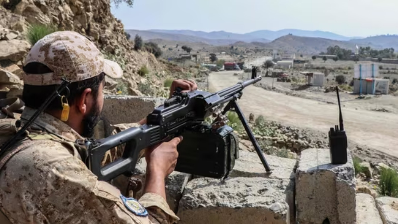 Taliban security personnel