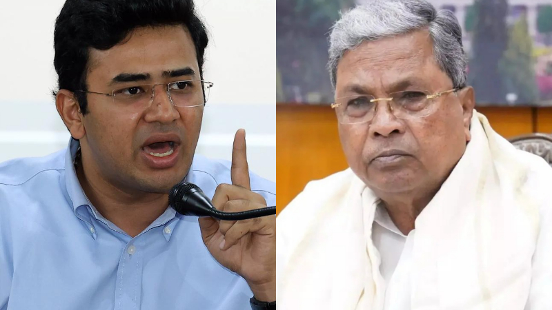 Tejaswi Surya and siddaramaiah