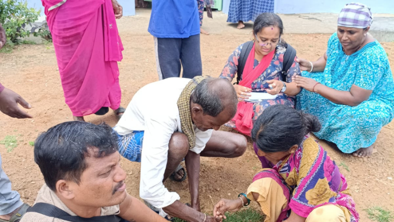 car and bike Accident Teachers leg fractured in Mysuru