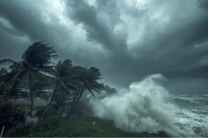 cyclone montha rain weather Coast beach