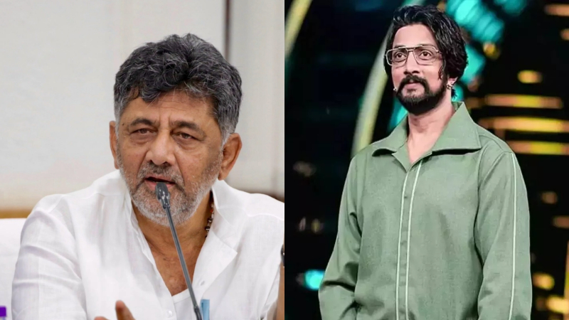 d.k.shivakumar kichcha sudeep