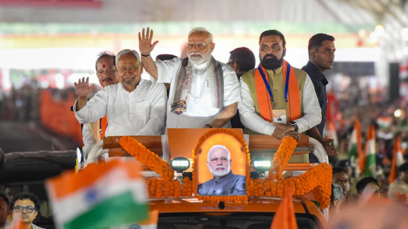 pm modi road show bihar