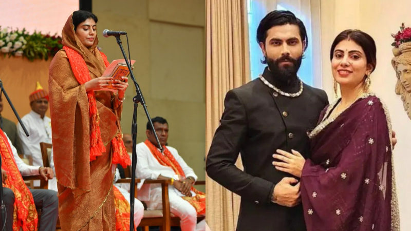 ravindra jadeja wife rivaba gujarat minister