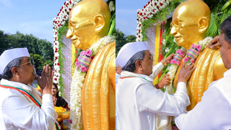 siddaramaiah mahatma gandhi