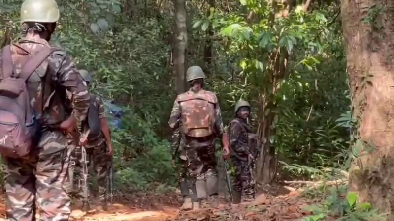 ANF police have conducted a combing operation in the forest area of Udupi district