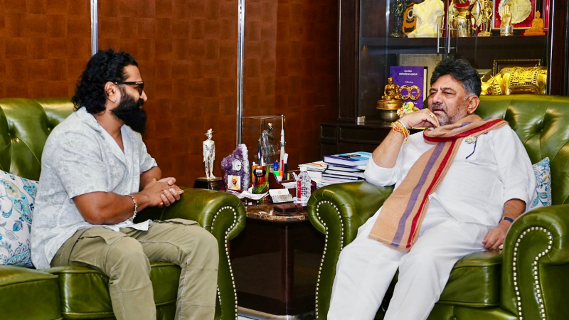 DK Shivakumar Rishab Shetty