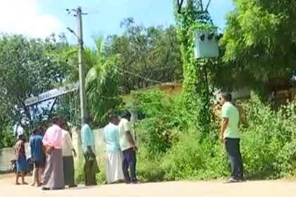 Electricity transformer near government school hundreds of students in danger in Ballari