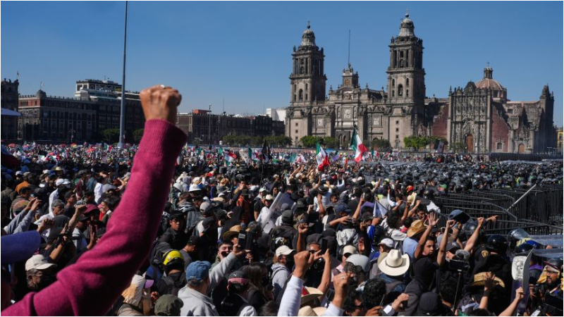 ನೇಪಾಳ ಆಯ್ತು ಈಗ ಮೆಕ್ಸಿಕೋದಲ್ಲಿ ಸರ್ಕಾರದ ವಿರುದ್ಧ Gen-Z ಪ್ರತಿಭಟನೆ 1 Mexico Gen Z Protest