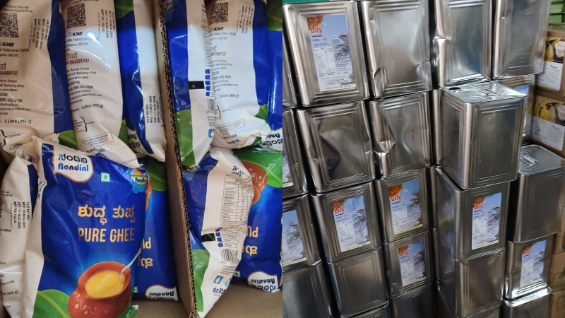 ಬೆಂಗಳೂರಿಗೆ ಕಾಲಿಟ್ಟಿದ್ದಾಳೆ ನಕಲಿ ನಂದಿನಿ - 1.5 ಕೋಟಿ ಮೌಲ್ಯದ 8 ಸಾವಿರ ಲೀಟರ್ ತುಪ್ಪ ಸೀಜ್ 1 Nandini Ghee 1