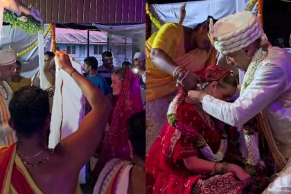 Norway couple gets married according to Hindu traditions in Gokarna