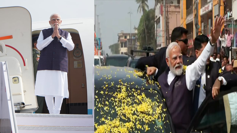 ಉಡುಪಿ | ಕೃಷ್ಣನೂರಿನಲ್ಲಿ ʻನಮೋʼ ರೋಡ್ ಶೋ; ಪ್ರಧಾನಿಗೆ ಹೂ ಮಳೆಯ ಸ್ವಾಗತ 7 PM Modi In Mangaluru 4 1