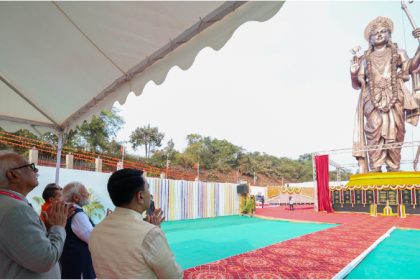 PM Narendra Modi unveils 77 foot Lord Ram bronze statue in Canacona Goa