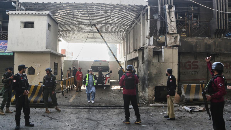 Pakistan paramilitary headquarters in Peshawar attacked 1 1
