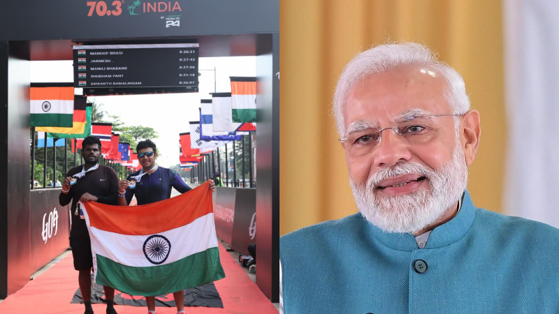 ತೇಜಸ್ವಿ ಸೂರ್ಯ & ಅಣ್ಣಾಮಲೈರಿಂದ ಗೋವಾದಲ್ಲಿ ಐರನ್ಮ್ಯಾನ್ 70.3 ಪೂರ್ಣ - ಮೋದಿ ಶ್ಲಾಘನೆ 1 Tejasvi Surya Annamalai Narendra Modi