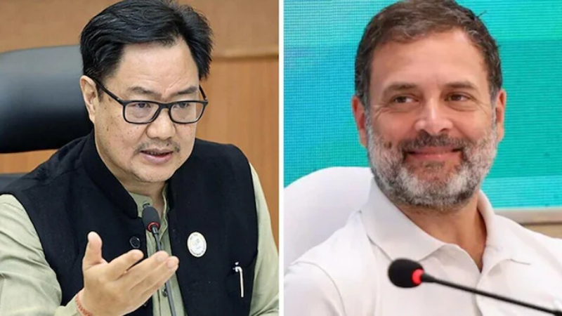 rahul gandhi kiren rijiju