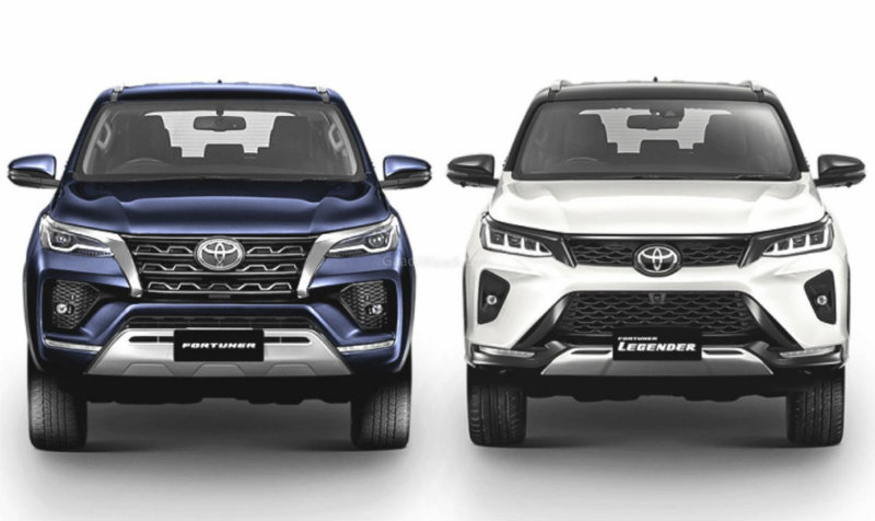 2021 Toyota Fortuner Legender vs Standard Fortuner Facelift 2 1210x720 1