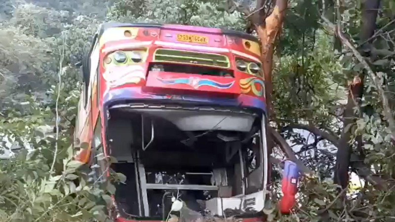 9 killed several injured as bus carrying pilgrims falls into ditch in Andhra Pradeshs Alluri Sitarama Raju 1