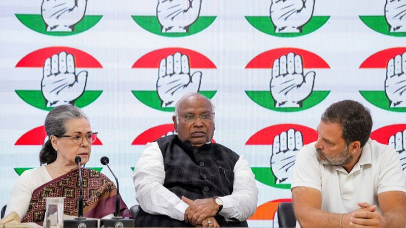 AICC MALLIKARJUN KHARGE SONIA GANDHI RAHUL GANDHI