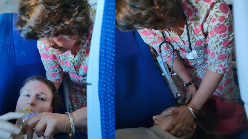 ವಿಮಾನದಲ್ಲೇ ಚಿಕಿತ್ಸೆ ನೀಡಿ ಅಮೆರಿಕ ಯುವತಿಯ ಜೀವ ಉಳಿಸಿದ ಅಂಜಲಿ ನಿಂಬಾಳ್ಕರ್ 3 Anjali Nimbalkar