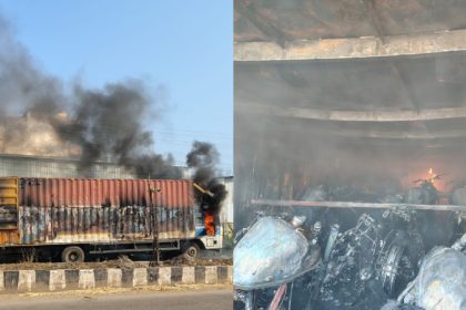 Ballari Lorry Fire