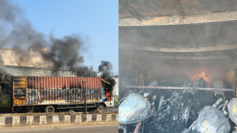 Ballari Lorry Fire 1 1