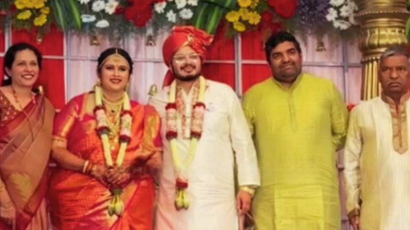 ಸದ್ದಿಲ್ಲದೆ ವಿವಾಹವಾದ ಬ್ರಹ್ಮಗಂಟು ನಟಿ 4 Brahmagantu Geetha Bharathi Bhat Marriage 1