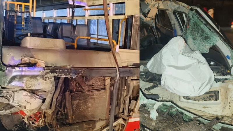 ಡಿವೈಡರ್ ಹಾರಿ ಬಸ್ಗೆ ಗುದ್ದಿದ ಕಾರು - ಮೂವರು ದುರ್ಮರಣ 3 Car KSRTC Bus Accident Devanahalli 1