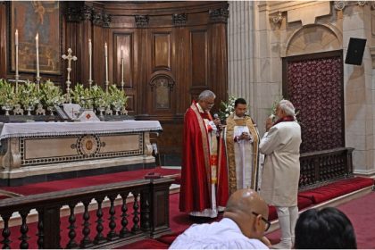 Christmas 2025 PM Modi visits Cathedral Church of the Redemption