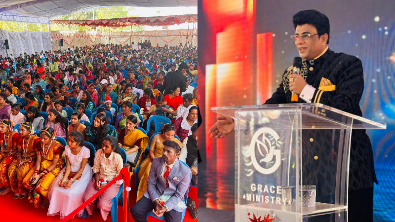 ಬೆಂಗಳೂರು, ಮಂಗಳೂರಲ್ಲಿ ಕ್ರಿಸ್ಮಸ್ ಆಚರಿಸಿದ ಗ್ರೇಸ್ ಮಿನಿಸ್ಟ್ರಿ; ಬಡಮಕ್ಕಳ ಶಿಕ್ಷಣಕ್ಕೆ 15 ಲಕ್ಷ ರೂ. ದಾನ 3 Grace Ministry Christmas 1