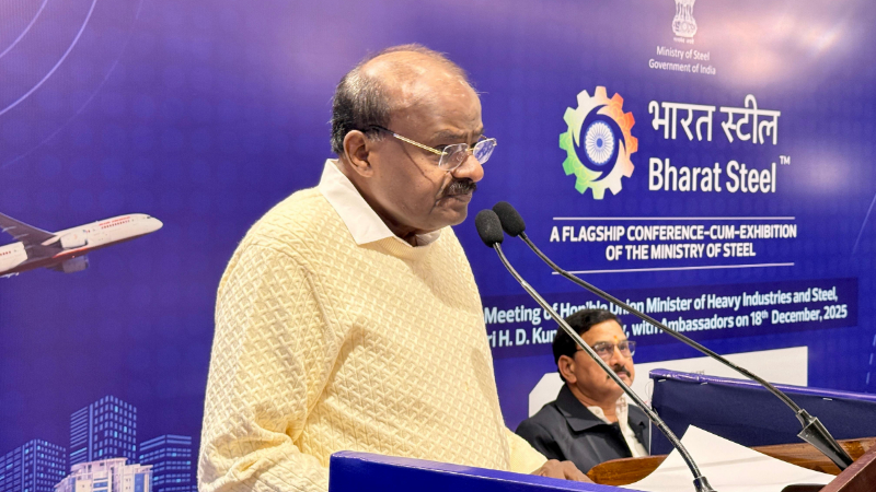 2047ಕ್ಕೆ ವಾರ್ಷಿಕ 500 ದಶಲಕ್ಷ ಟನ್ ಉಕ್ಕು ಉತ್ಪಾದನೆ ಗುರಿ: ಹೆಚ್ಡಿಕೆ 3 HD Kumaraswamy 5