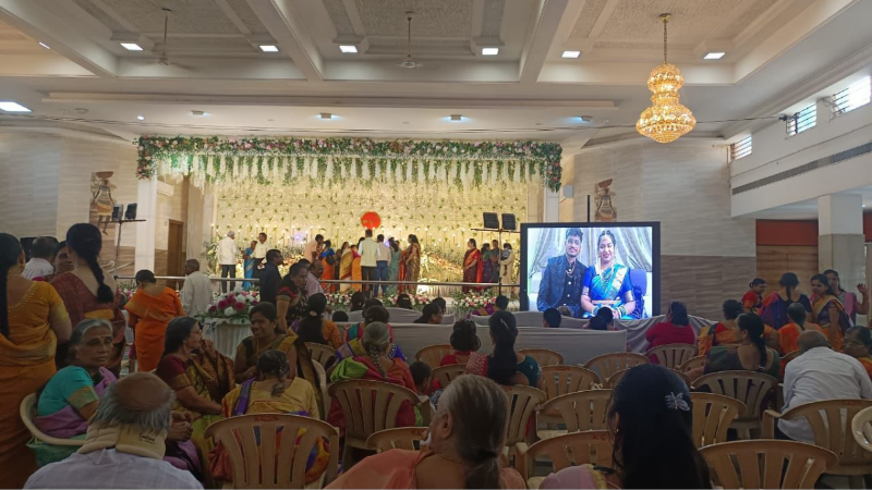 IndiGo flight cancellations Bengaluru Techie couple attends their own wedding reception virtually