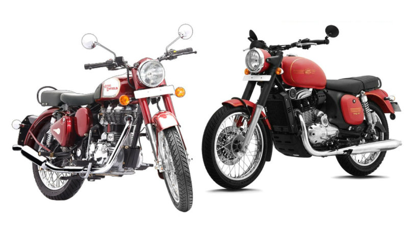 Jawa Forty Two Vs Royal Enfield Classic 350 front e1542340218705