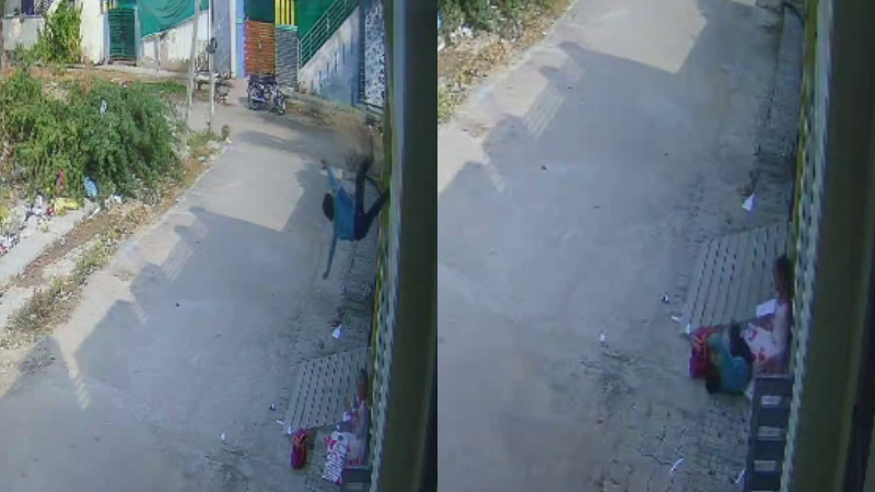Koppal Boy Falling from first floor 1