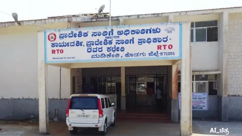 ಮಡಿಕೇರಿ ಪ್ರಾದೇಶಿಕ ಸಾರಿಗೆ ಇಲಾಖೆಗೆ 1.59 ಕೋಟಿ ರಾಜಸ್ವ ಸಂಗ್ರಹ 1 Madikeri Regional Transport Department