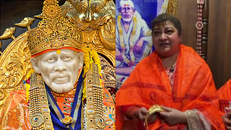 ಶಿರಡಿ ಸಾಯಿಬಾಬಾನಿಗೆ ಚಿನ್ನದ ಕಿರೀಟ ನೀಡಿದ ನಟಿ ಮಾಲಾಶ್ರೀ 1 Malashri Shirdi Sai Baba