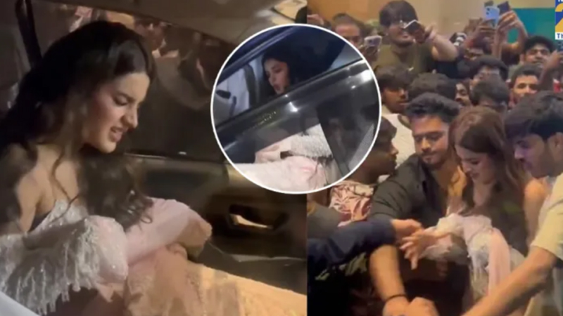 Video Viral | ಸೆಲ್ಫಿಗಾಗಿ ಮೈಮೇಲೆ ಮುಗಿಬಿದ್ದ ಫ್ಯಾನ್ಸ್ - ನಟಿ ನಿಧಿ ಅಗರ್ವಾಲ್ಗೆ ಭಾರೀ ಕಸಿವಿಸಿ 4 Nidhhi Agerwal 2 1