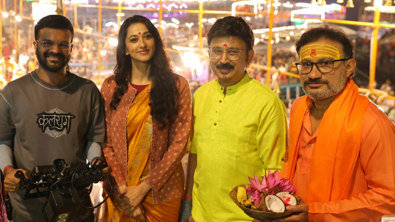 ಕಾಶಿಯಲ್ಲಿ ರಮೇಶ್ ಅರವಿಂದ್ ನಟನೆಯ ದೈಜಿ ಟೀಮ್ 3 Radhika Narayan Ramesh Aravind Daiji team in Kashi 2