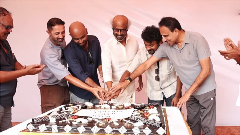 Rajinikanth celebrates his birthday on the sets of Jailer 2