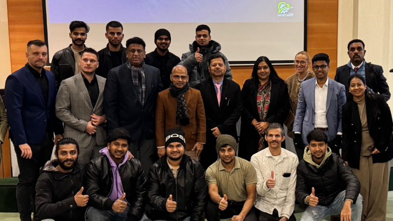 ಸ್ಲೋವಾಕಿಯಾದಲ್ಲಿರುವ ಕರ್ನಾಟಕದ ಉದ್ಯೋಗಿಗಳೊಂದಿಗೆ ಡಾ. ಶರಣಪ್ರಕಾಶ್ ಪಾಟೀಲ್ ಸಂವಾದ 2 Sharanprakash Patil Slovakia 1