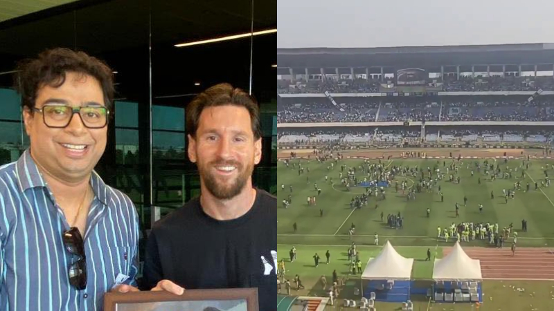 ಮೆಸ್ಸಿ ಕಾರ್ಯಕ್ರಮದಲ್ಲಿ ದಾಂಧಲೆ - ಆಯೋಜಕ ಸತಾದೃ ದತ್ತಾ ಬಂಧಿಸಿದ ಕೋಲ್ಕತ್ತಾ ಪೊಲೀಸರು 1 lionel messi Kolkatta