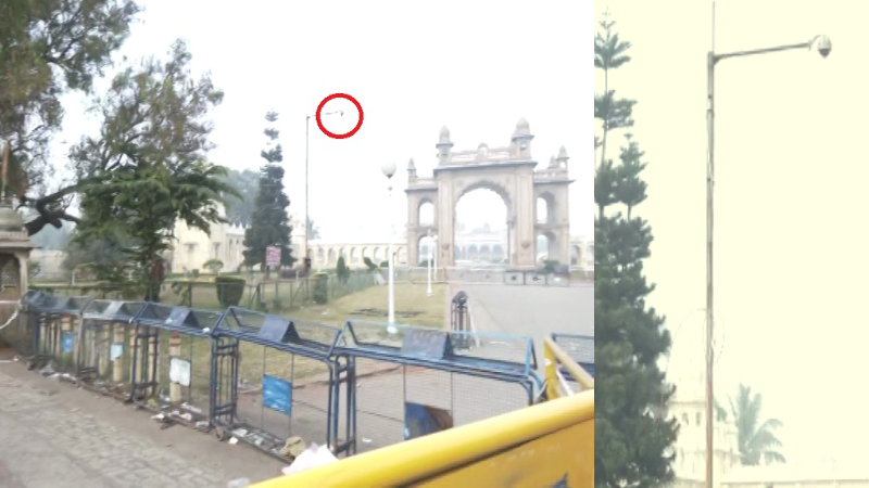 mysuru palace blast cctv footage of the explosion was not captured even though it was 20 feet away