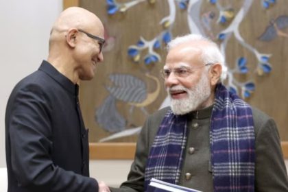 pm modi satya nadella
