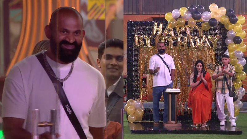 Bigg Boss: ಬಿಗ್ ಬಾಸ್ ಮನೆಯಲ್ಲಿ ರಘು ಪತ್ನಿ ಬರ್ತ್ಡೇ; ಸರ್ಪ್ರೈಸ್ಗೆ ಕಣ್ಣೀರಿಟ್ಟ ರಘು 3 raghu bigg boss