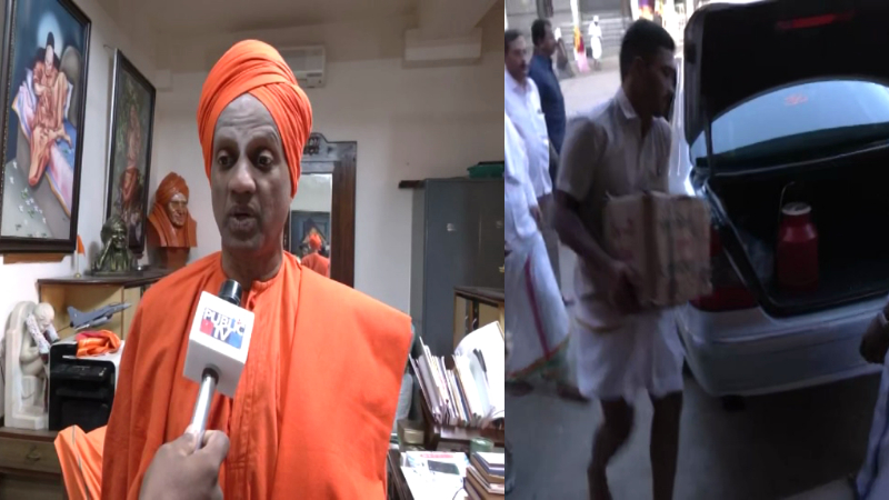 special vibhuti from siddaganga mutt for shamanuru shivashankarappas funeral 1